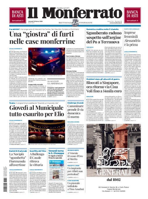 Il Monferrato - Edizione 19 del 10/03/2026